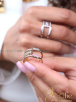انگشتر زنانه طرح طلا کد R4153