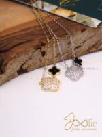 گردنبند زنانه طرح طلا ون کلیف کد N3134