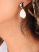 گوشواره زنانه طلا مخمل کد E1151 - Image 3