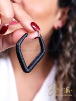 گوشواره زنانه چرمی کد E1199 - Image 4