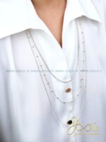 رومانتویی | گردنبند زنانه سه لاین کد N3148 - Image 3