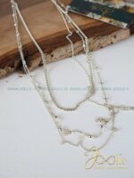 رومانتویی | گردنبند زنانه سه لاین کد N3148 - Image 4
