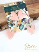 گوشواره زنانه مدل پینگ هارت کد E1238 - Image 2
