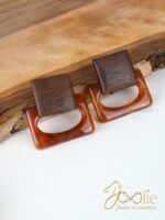 گوشواره زنانه فشن مدل چوب و مینا کدE1239 - Image 4