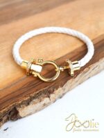 دستبند زنانه چرمی امگا نگین دار کد B2224 - Image 3