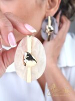 گوشواره زنانه میناکاری مدل آنا کد E1248