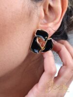 گوشواره استیل – میناکاری مدل گیلاوا کد E124۵ - Image 3