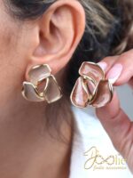 گوشواره استیل – میناکاری مدل گیلاوا کد E124۵