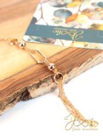 دستبند زنانه زنجیری طرح طلا ژوپینگ | Xuping کد B2232 - Image 2