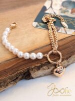 دستبند طلا مروارید زنانه ژوپینگ | Xuping کد B2230 - Image 2
